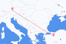 Fly fra Salzburg til Eskişehir