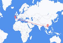 Flyreiser fra Dong Hoi, Vietnam til Santiago de Compostela, Spania
