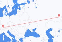 Voli dalla città di Zurigo per Magnitogorsk