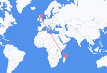 Flyrejser fra Toamasina, Madagaskar til Leeds, England