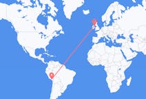 Flyreiser fra Arequipa, Peru til Belfast, Nord-Irland