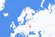 Flyg från Kiruna, Sverige till Kiev, Ukraina