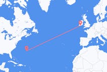 Flug frá Bermúda, Bretlandi til Cork, Írlandi
