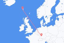 フェロー諸島のから ソルヴァーグル、ドイツのへ シュトゥットガルトフライト