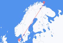 Fly fra Vardø til Billund