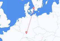 Vols de Copenhague, Danemark pour Stuttgart, Allemagne