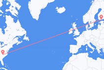 Vluchten van Charlotte, Verenigde Staten naar Helsinki, Finland