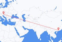 Flyrejser fra Guangzhou, Kina til Klagenfurt, Østrig