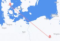 Flights from Łódź in Poland to Aarhus in Denmark