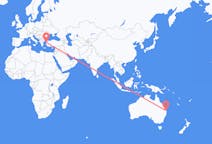 Flights from Brisbane, Australia to Edremit, Turkey