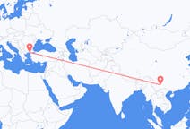 Flyreiser fra Kunming, Kina til Alexandroupolis, Hellas