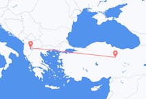 Flyrejser fra Ohrid, Nordmakedonien til Sivas, Tyrkiet