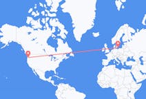 Voli da Portland, Stati Uniti a Bornholm, Danimarca