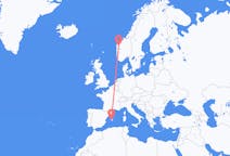 Flights from Sandane, Norway to Palma de Mallorca, Spain