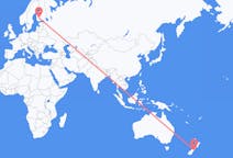 Flyreiser fra Christchurch, New Zealand til Tammerfors, Finland