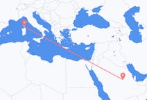 Flyg från Riyadh, Saudiarabien till Figari, Frankrike