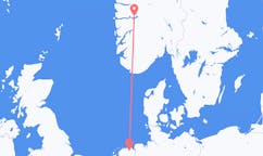 Vluchten van Sogndal naar Groningen
