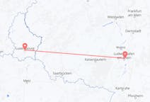 Flyreiser fra Mannheim, Tyskland til Luxemburg, Luxembourg