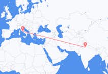 Flyg från New Delhi, Indien till Rom, Italien