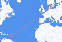 Flyreiser fra Saint Lucia, St. Lucia til Malmö, Sverige