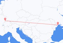 Flyg från Odessa, Ukraina till Mulhouse, Schweiz