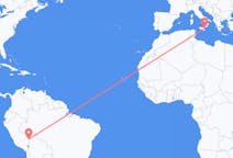 Flyreiser fra Puerto Maldonado, Peru til Catania, Italia
