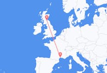 Vluchten van Montpellier, Frankrijk naar Edinburgh, Schotland