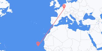 Flyg från Kap Verde till Luxemburg