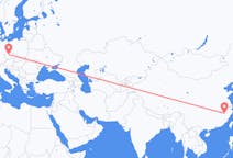 Vols de Shangrao, Chine pour Prague, Tchéquie