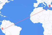 Flyreiser fra Huanuco, Peru til Santorini, Hellas