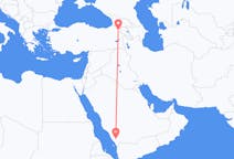 Flyreiser fra Abha, Saudi-Arabia til Kars, Tyrkia