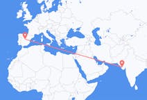Flights from Jamnagar, India to Madrid, Spain