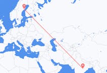 出发地 印度出发地 賴布爾目的地 瑞典于默奥的航班