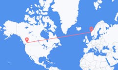 出发地 加拿大坎卢普斯目的地 挪威沃尔达的航班
