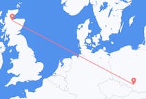 Vluchten van Katowice, Polen naar Inverness, Schotland