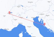 Flüge von Zadar, nach Genf