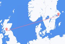 Vols de Stockholm, Suède à Glasgow, Écosse