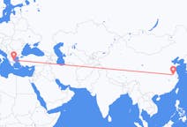 중국 난징 출발, 그리스 스키아토스 도착 항공편
