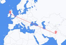 Flug frá Multan, Pakistan til Belfast, Norður-Írlandi