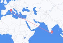 Flyreiser fra Hambantota, Sri Lanka til Alghero, Italia