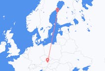 Loty z Vaasa, Finlandia z Wiedeń, Austria
