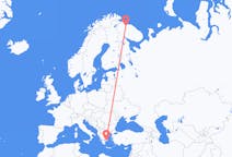 Fly fra Murmansk til Athen