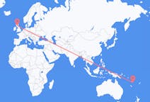 Flyrejser fra Valesdir, Vanuatu til Glasgow, Skotland