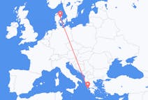 Flights from Kefallinia to Aarhus