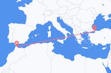 出发地 摩洛哥出发地 得土安目的地 土耳其伊斯坦布尔的航班