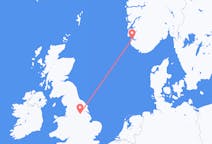 Flyg från Doncaster, England till Stavanger, Norge