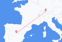 Flyreiser fra Madrid, Spania til Altenrhein, Sveits
