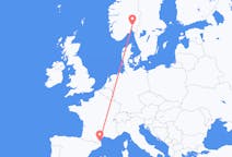 Flights from Perpignan, France to Oslo, Norway