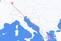 Vluchten van Saarbrücken, Duitsland naar Athene, Griekenland