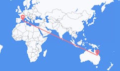 เที่ยวบิน จาก Emerald, ออสเตรเลีย ถึงมาฮอน, สเปน